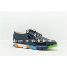 Fashion Outsole and Simple Checked Lady Fashion Shoes